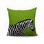 Oreiller carré réversible intérieur / extérieur Hala Zebra-119833903-120238286