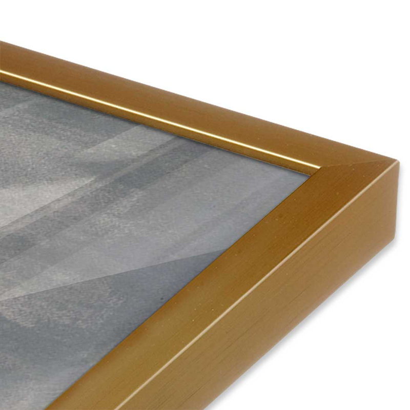 Impression sur toile, "Océan polaire II" par Michael Willett, H 32 po x l 24 po, Encadrement ouvert sans papier mat, Doré