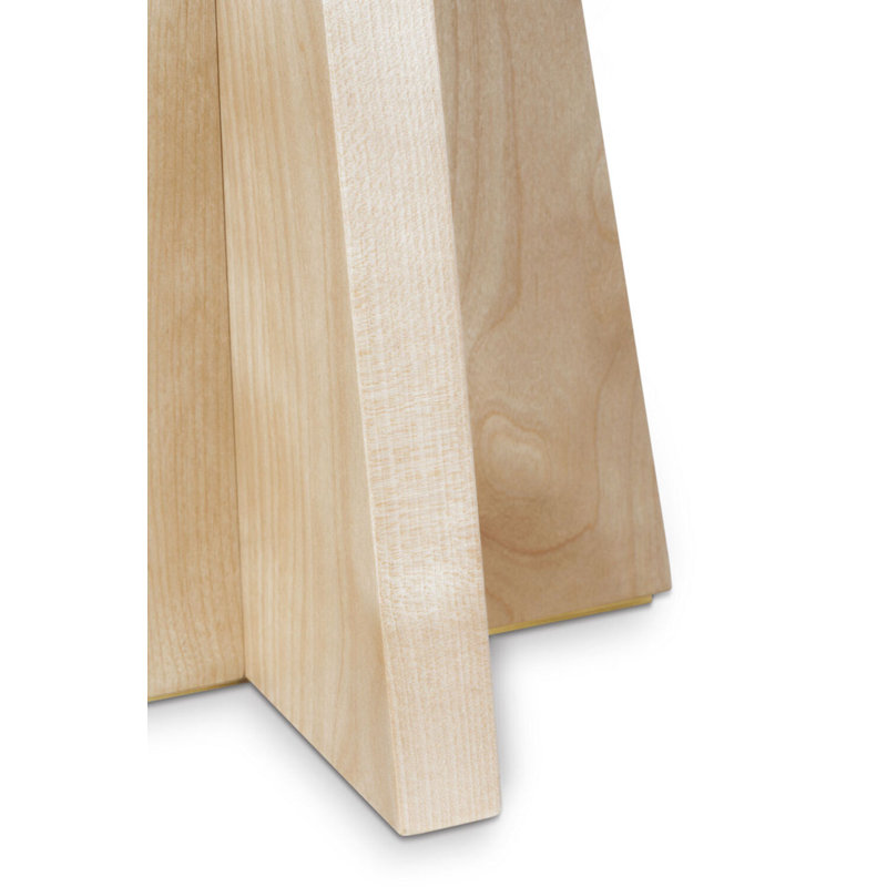 Crue 34" Table Lamp with Linen Shade, Natural Maple