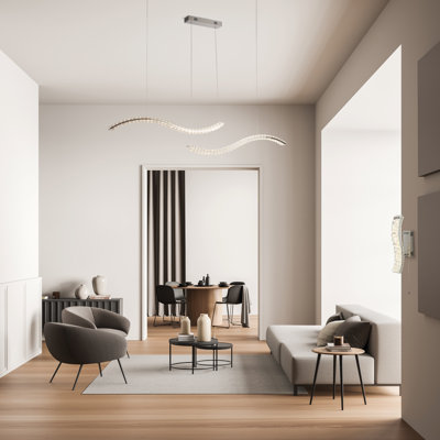 1 - Light Plated Gloss LED Pendant