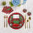 Xmas Tree Plaid Cotton Sateen Dinner Napkins