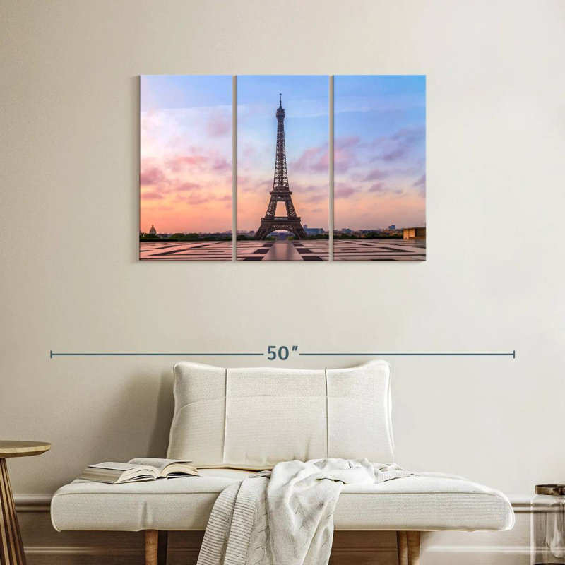Lilie Eiffel Tower Sunrise, 24" H x 38" W