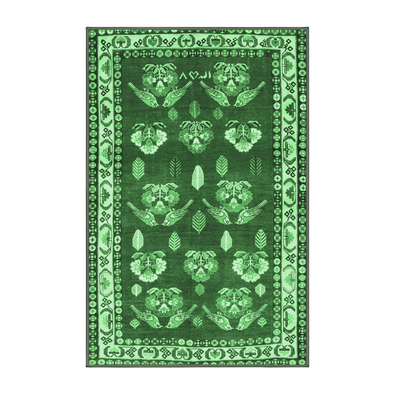 Lucertia Washable Southwestern Indoor Rug, Rectangle 2' x 3'