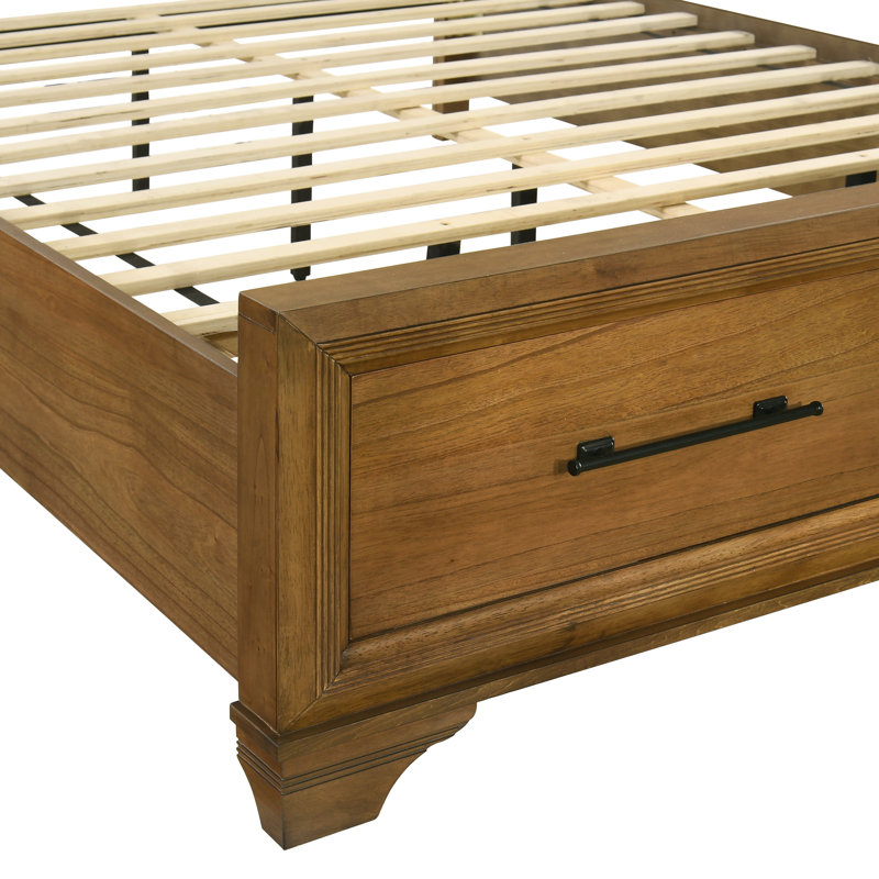 Ensemble de chambre avec très grand lit en bois avec commode 5 pièces Virginie, Très grand