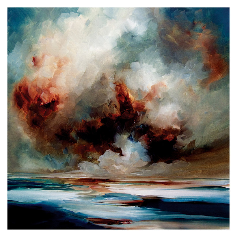 Energy Heat by J.A Art - Wrapped Canvas Painting, 45.72 cm H x 45.72 cm W x 1.91 cm D