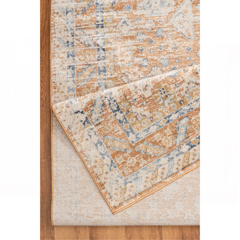 Tapis rouille, Rectangle 5 pi 3 po x 7 pi 3 po