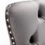 Tabourets de bar modernes en velours avec dossier à boutons et garniture de rivets