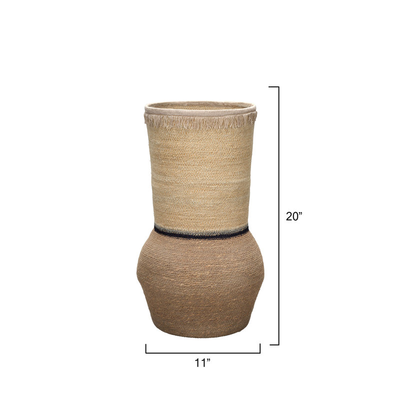 Beetle Decorative Basket, Taupe