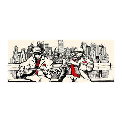 New York Jazz - Wrapped Canvas Print
