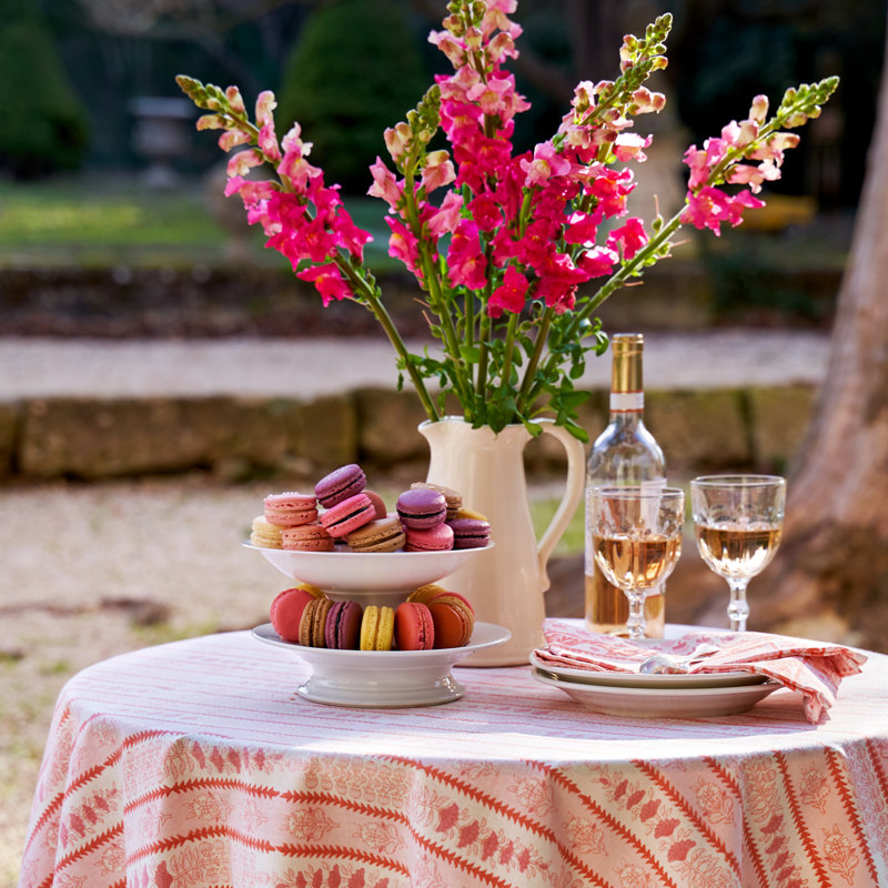 Avignon Handmade Floral Tablecloth - Thumbnail 5