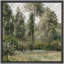 «Verdant Forest Path Tranquil Trees and Foliage Peaceful Nature Wilderness Illustration Rustic Zen», reproduction d'art sur toile tendue-89823985-89823986