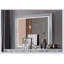 Miroir élégant en marbre blanc avec éclairage DEL pour un décor moderne et élégant-597020897
