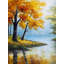 Trees by the Lake - reproduction encadrée mat pour décoration intérieure-488627094-488627092