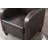 Faux Leather Wingback Chair