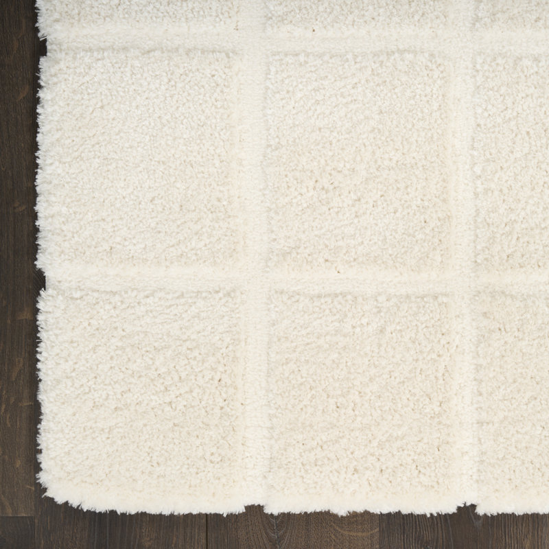 DKNY West End Ave Ivory Modern Indoor Rug, Rectangle 6' x 9'