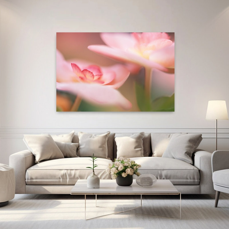 Pink Begoinias by Karin - Print, 101.6 cm H x 152.4 cm W