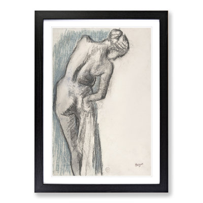 Study of a Nude Woman Vol.1 by Edgar Degas - Picture Frame Painting on MDF