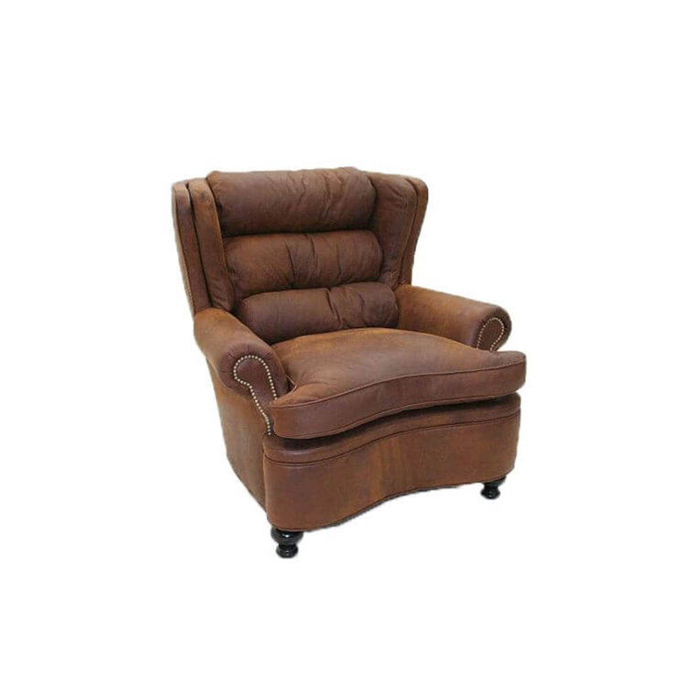 Leather Wingback Chair
