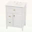 Meuble-lavabo de salle de bain avec lavabo, tiroirs rabattables et latéraux, tablette réglable-791838521