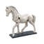 Sculpture cheval à finition craquelée