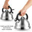 Creative Home 2.3 Quarts Stainless Steel Whistling Stovetop Tea Kettle