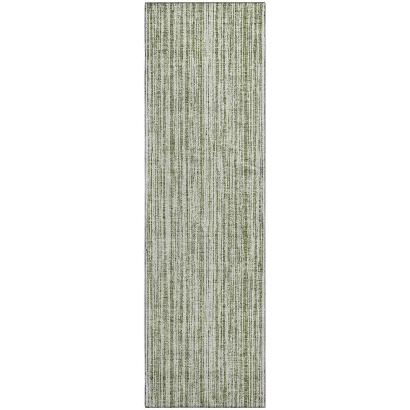 Tapis vert Prisco lavable à la machine de qualité supérieure, Tapis de couloir 2 pi 3 po x 7 pi 6 po