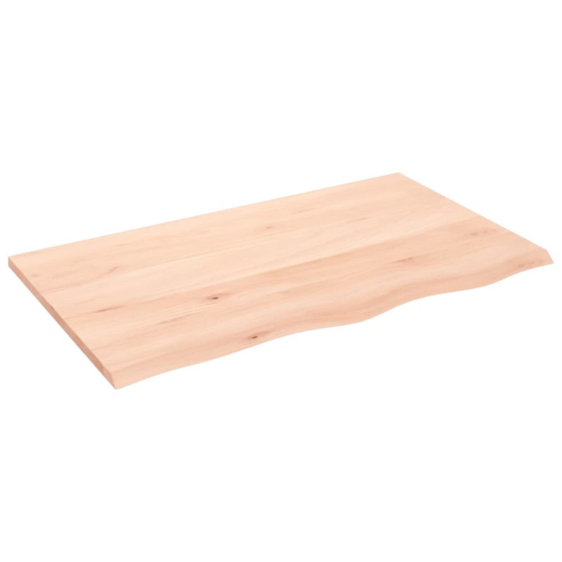 Briannon 100cm Solid Wood Bathroom Vanity Top, Natural