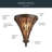 Lenka 1-Light Terrene Bronze Indoor Wall Sconce with Piastra Glass Shade