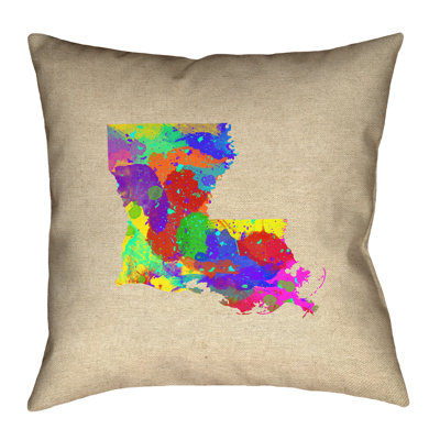 Coussin décoratif en coton Katelyn Smith Louisiana