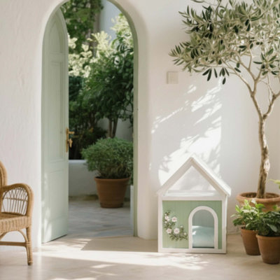 Maison d'intérieur pour chat avec toit en acrylique transparent