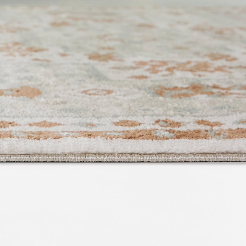 Costante Copper/Grey Transitional Tribal Area Rug, Copper/Grey, 5'3" x 7'