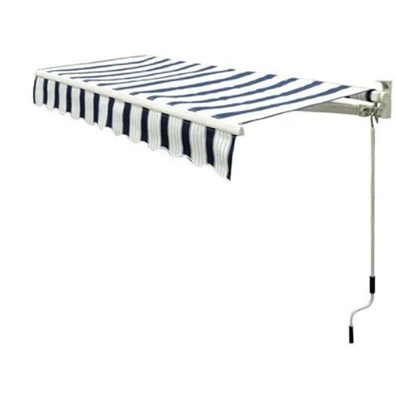 Dakota Fields 395cm W x 300cm D Fabric Cover Retractable Patio Awning