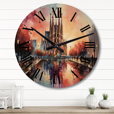 Horloge murale en bois massif Ollyver