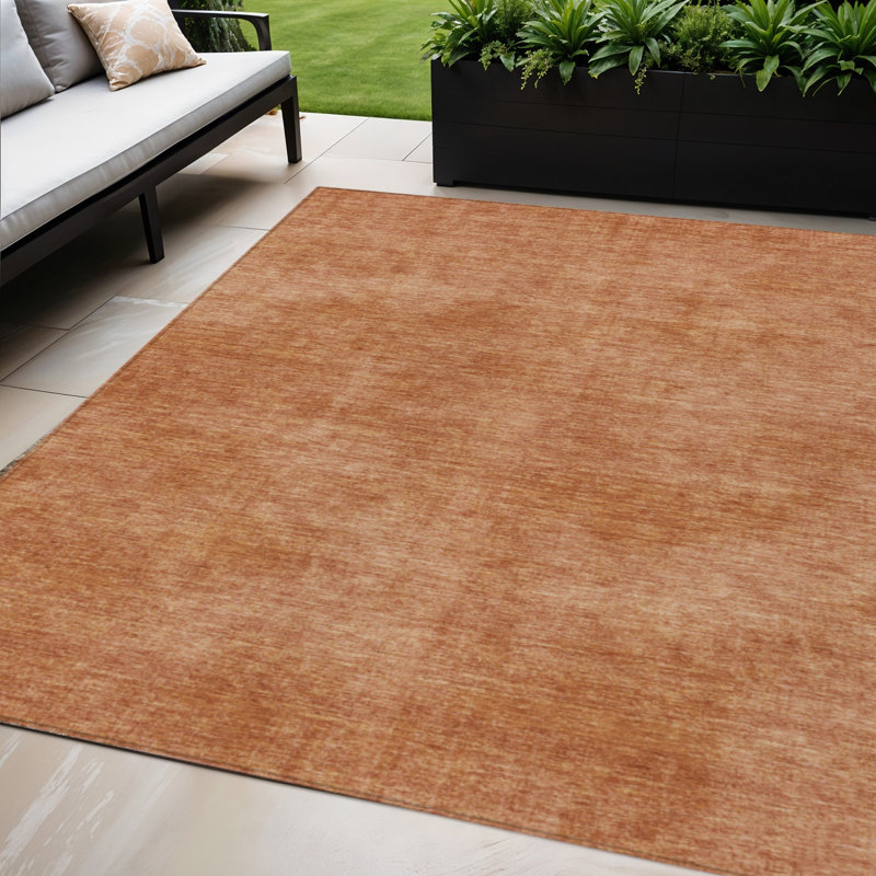 Tapis d'intérieur lavable brun 5 pi x 8 pi