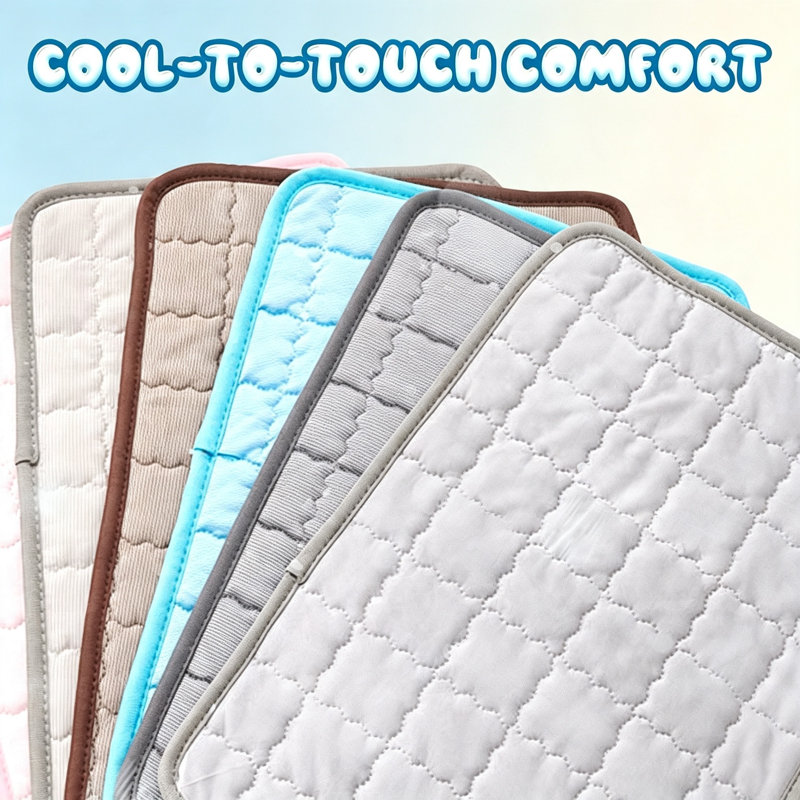 Waterproof Pet Cooling Mat L Gray 70×50cm