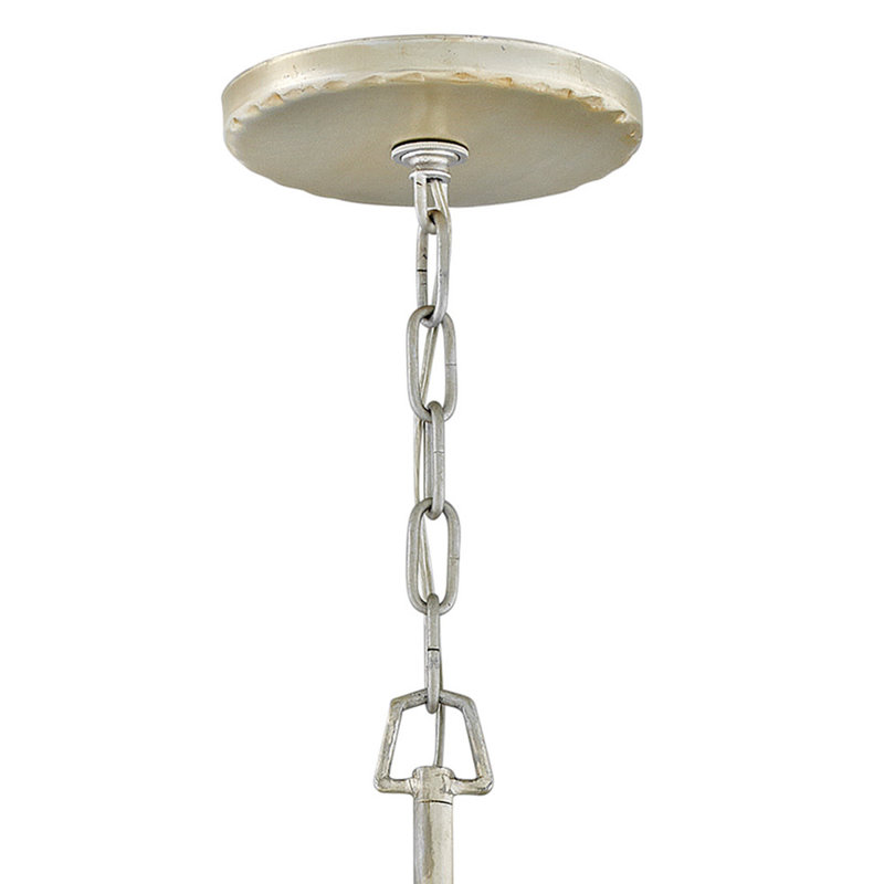 Farrah 6 - Light Unique / Statement Drum Chandelier, Silver