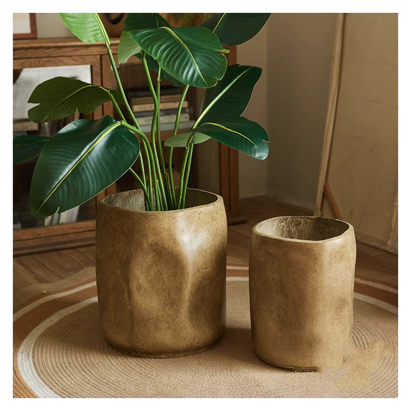 Modern Magnesium Planter, 14.5" H x 11.6" W x 11.6" D