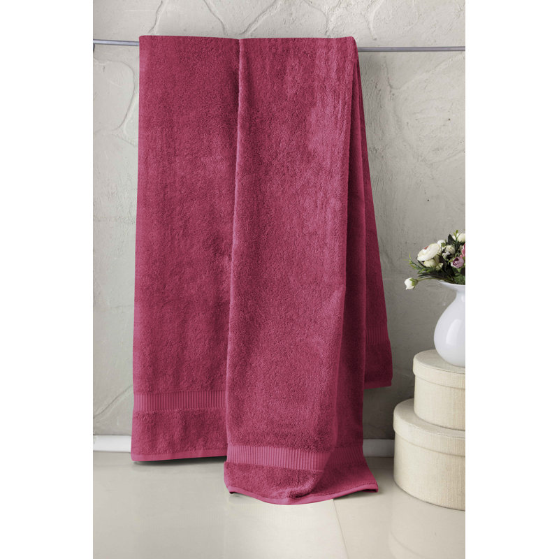 Ensemble de draps de bain 2 pièces Motto , Vin