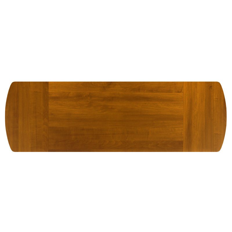Olympia Extendable Maple Solid Wood Top Dining Table, Flax, 29"H x 112"L - 148"L x 42"W