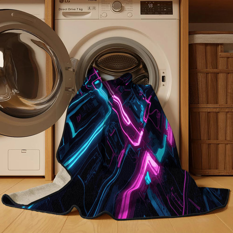 Chroma Dive Rug, Square 3'