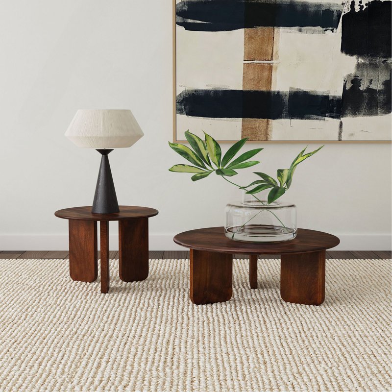 Columbo Brown Round End Table