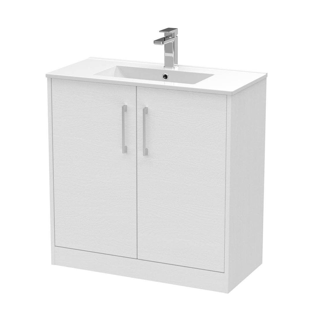 Juno 800mm Single Bathroom Vanity with Integrated Vitreous China Basin