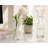 Zerathis Hexagon Base Glass Bud Vase in Clear