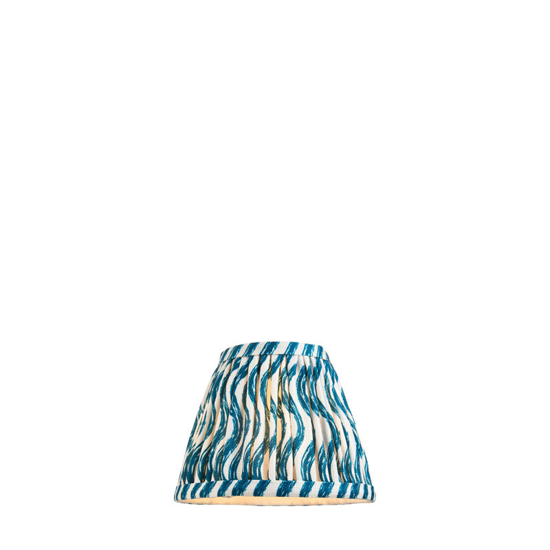 Ripple 16cm Lamp Shade, Blue
