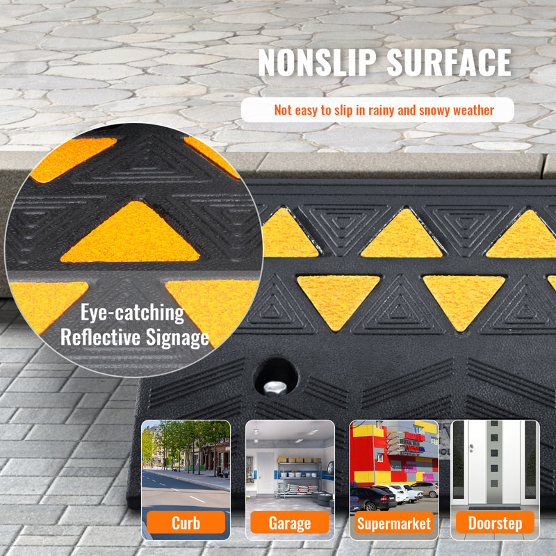 VEVOR Plastic 13'' L Threshold Ramp