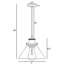 Luminaire suspendu conique à 1 lumière Betton