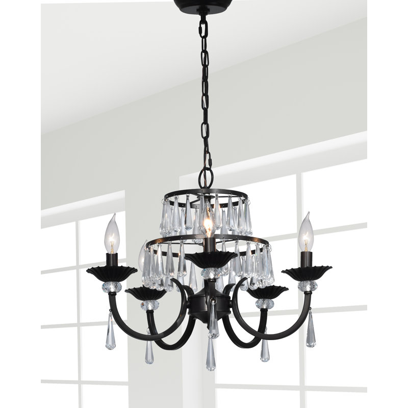 Lustre géométrique 5 lumières unique/à l’état Natasha