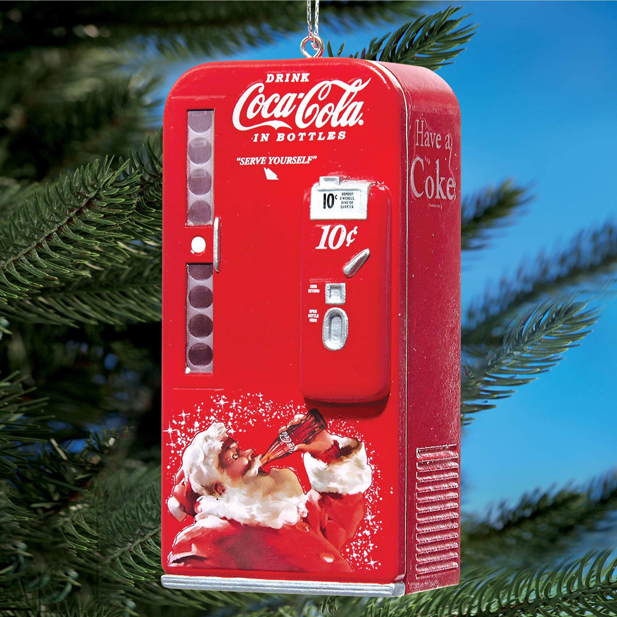 Drink And Be Merry Ornament Holiday Beverage Dispenser, 11