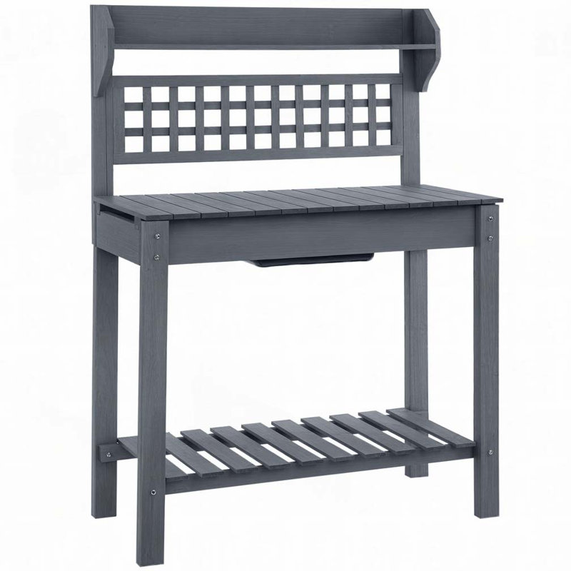 Table de rempotage d'extérieur, Gris