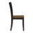 X-Back Farmhouse Wooden Kitchen Dining Chair in Black/Brown